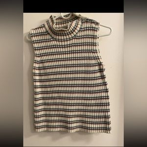 WOMEN Jones Wear Sport Petite Small CABLE KNIT PULLOVER SWEATER VEST